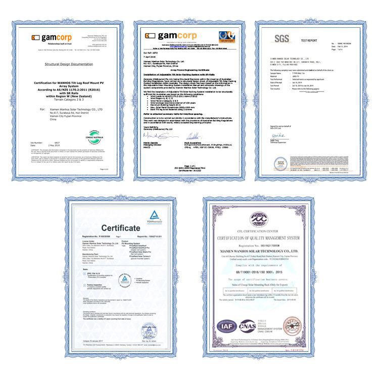Solar Panel Pole Mount Bracket certificate