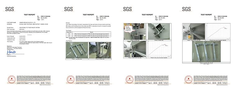 Certificate of Adjustable Tilt Leg Kit
