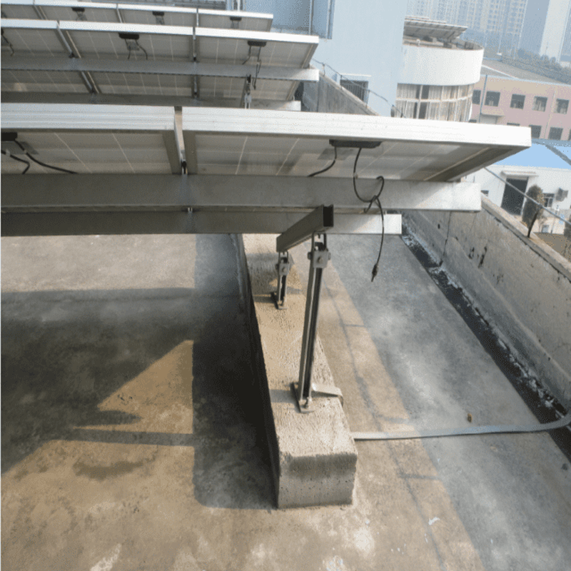 Ballast Solar Panel Mounting Real Scene Ballast Solar Panel Mounting Real Scene
