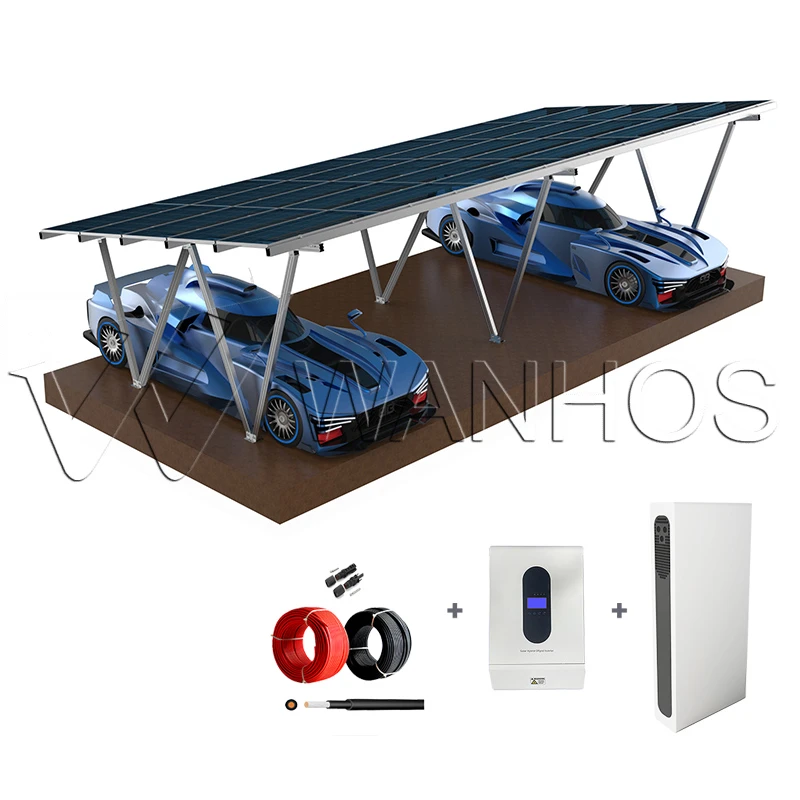Car Port Solar with Home Storage System Car Port Solar with Home Storage System