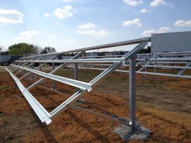 เหล็กแผงเซลล์แสงอาทิตย์ racking โครงสร้างท่อ