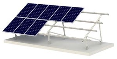 โครงสร้างแนวตั้งสองเท่าสำหรับการติดตั้งแผงโซลาร์เซลล์