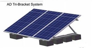 AD Tri-Bracket System ของ Flat Roof Racking System