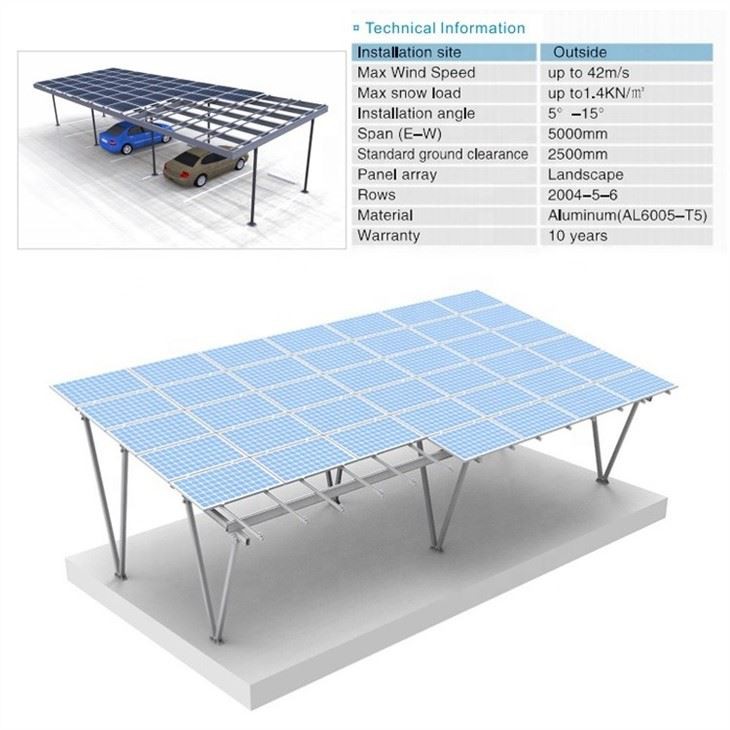 custom solar car ports
